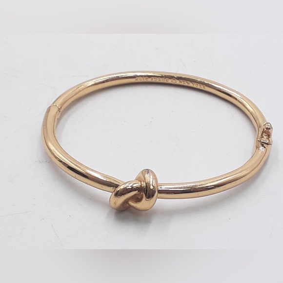 kate spade Jewelry - Kate Spade New York Gold Tone Knot Bangle Bracelet